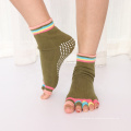 Großhandel zehe yoga socken zehenlos offener zehengriff socken fuß